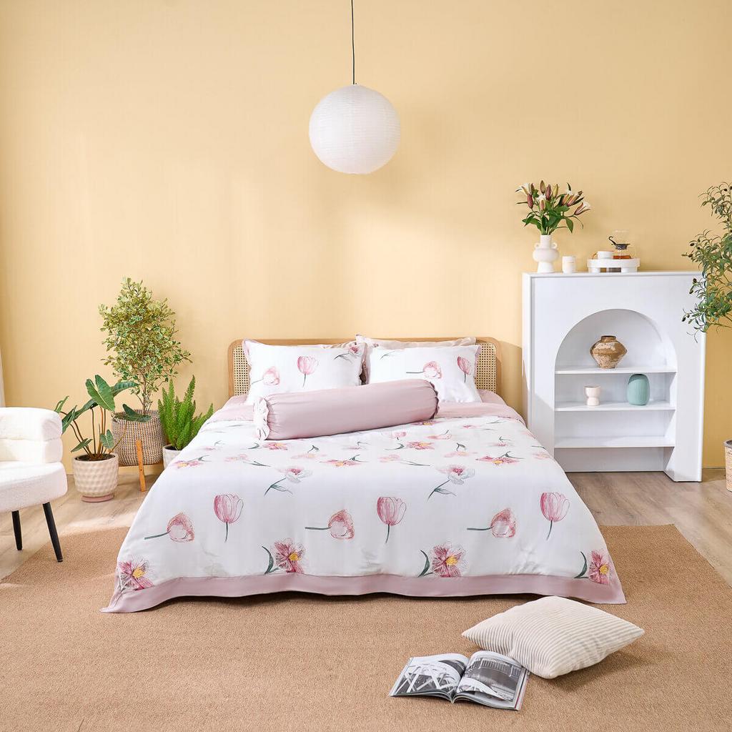 Kết cấu dệt 133x72 — mịn, bền và ít nhăn.