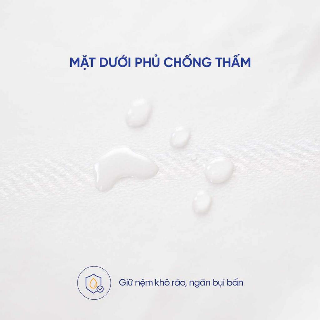 Thiết kế góc chun ôm sát cho nệm cao đến 25cm, giữ cố định suốt đêm.