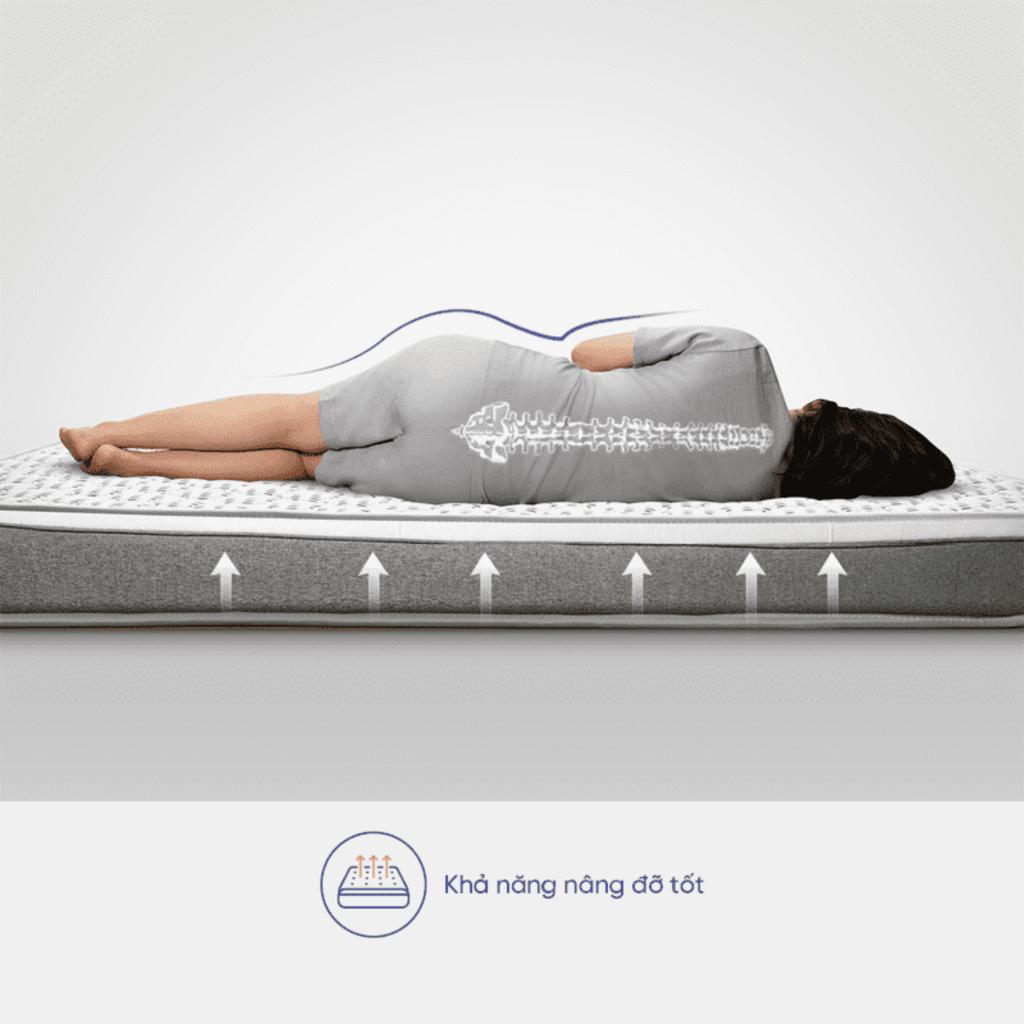 Foam ép tổng hợp ôm sát, giảm áp lực.