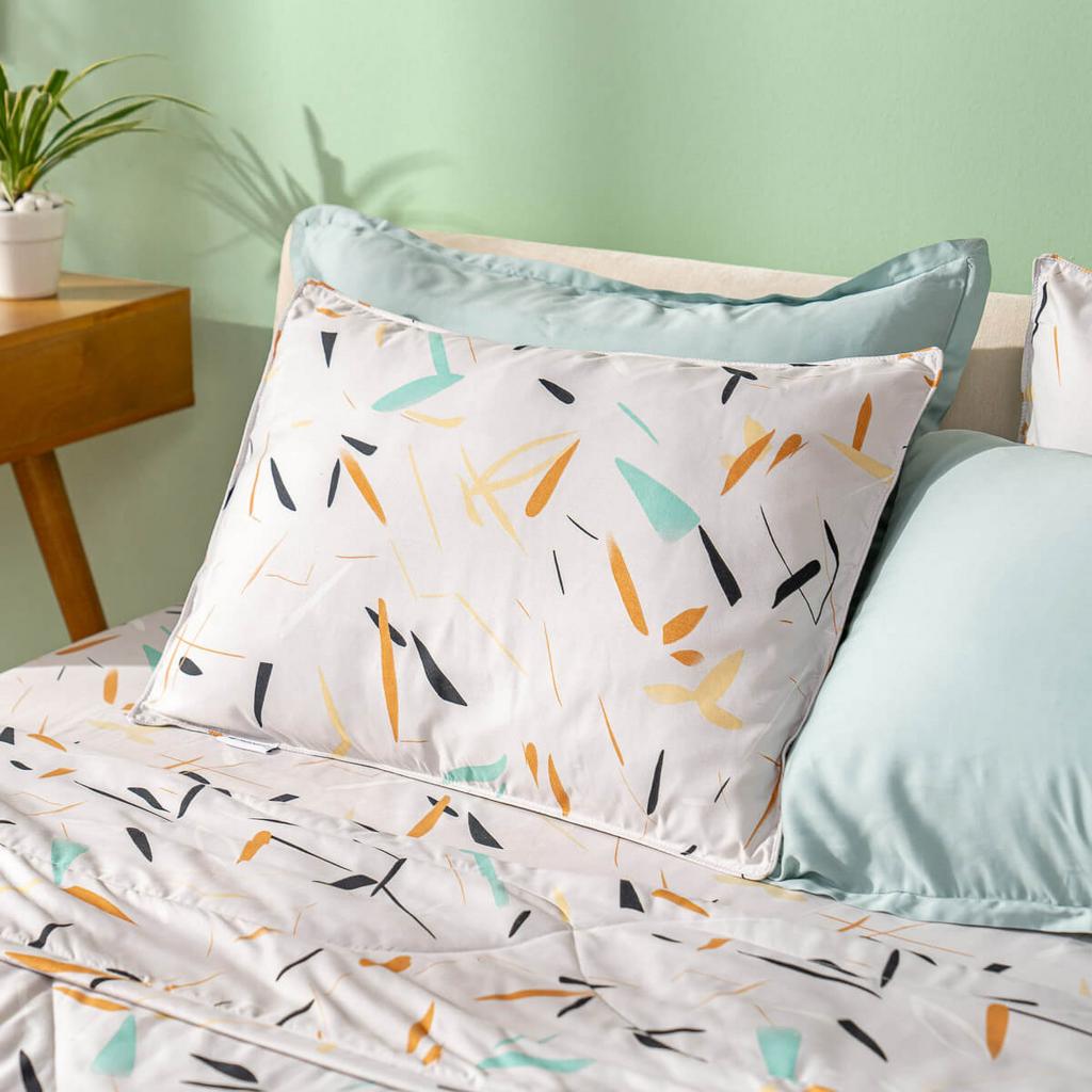 Minh họa chu trình giặt nhanh — ga giữ form, nhanh khô, ít nhàu.