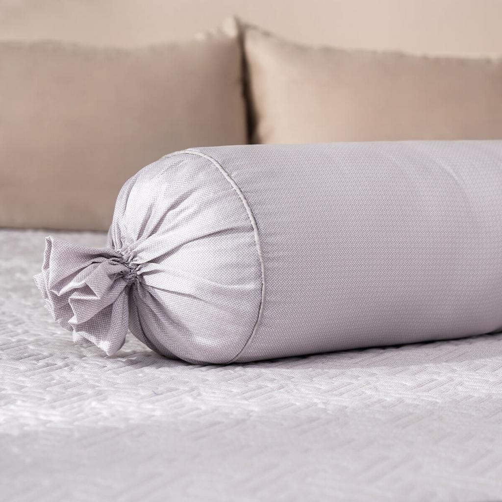 Bộ chăn ga Amando Élan 5 chi tiết - mềm mượt, màu xám sang trọng; phù hợp cho phòng ngủ hiện đại.