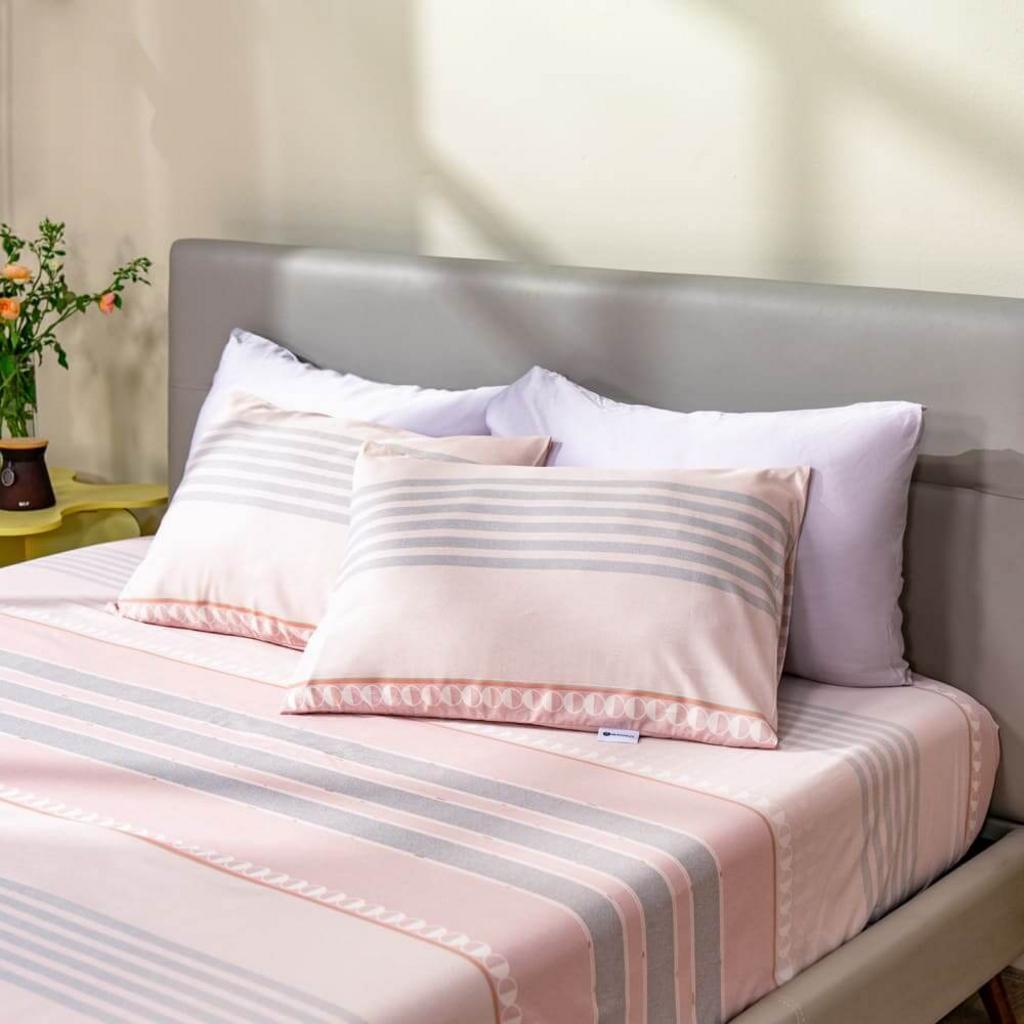 Bộ ga chun Tencel Amando Celia TP003 — mát lạnh, ôm nệm chắc, thiết kế tinh tế.