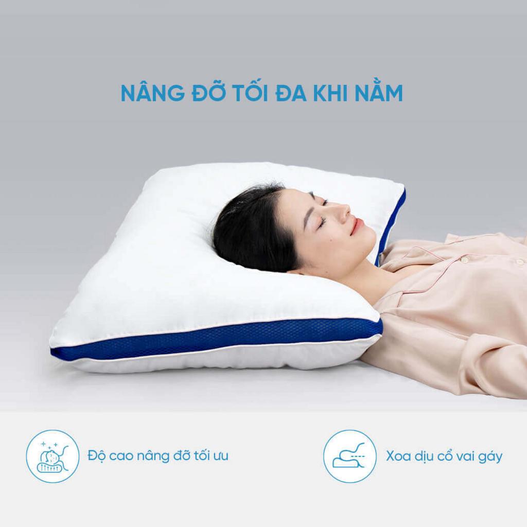 Gối Doona Microfiber kháng khuẩn — mềm mịn, giữ phồng, an toàn cho da nhạy cảm.