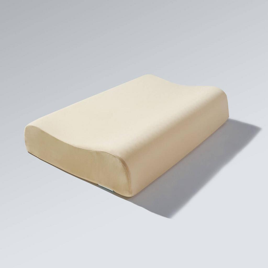 Gối cao su Gummi Purin — thiết kế công thái học ôm sát cổ‑vai, chất liệu 100% cao su thiên nhiên.