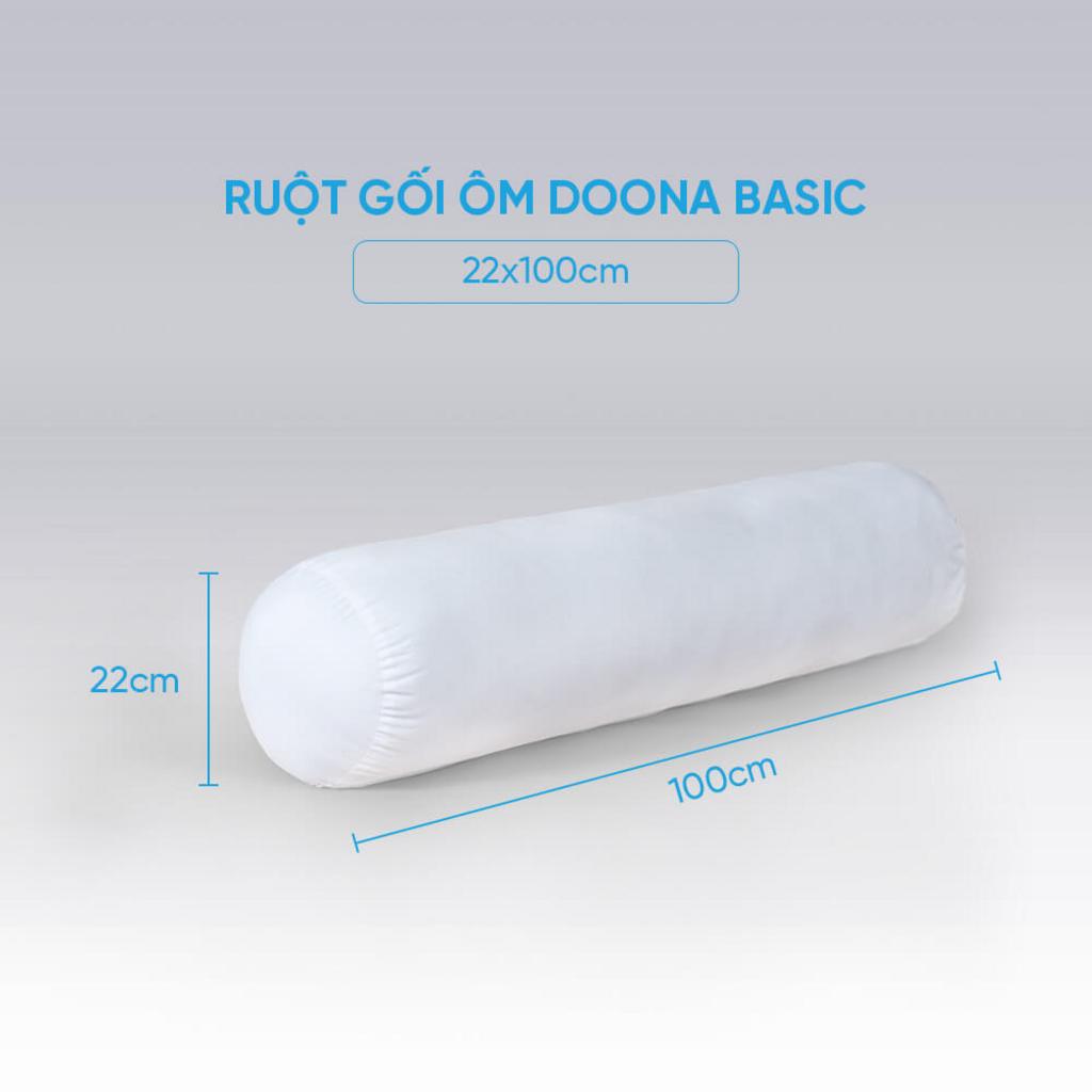 Ruột gối ôm Doona Basic 22x100cm — ôm sát, êm mềm và thoáng khí.