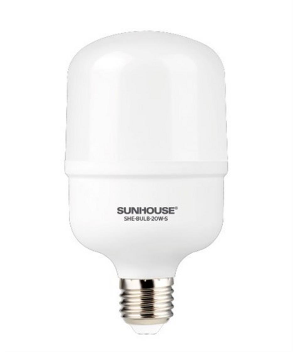 Bóng đèn Sunhouse SHE-BULB-20W-S — ánh sáng trắng tự nhiên, phù hợp phòng khách, bếp và phòng trọ.