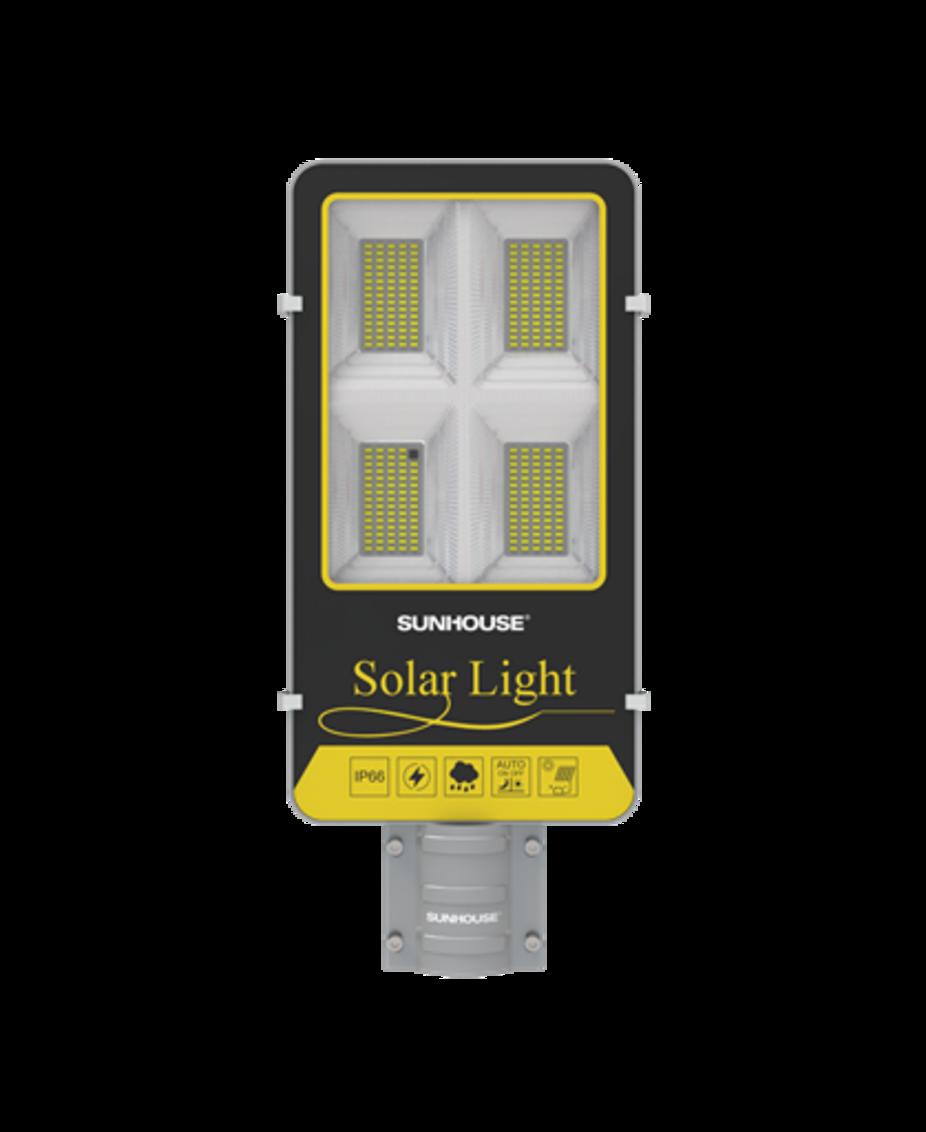 Sunhouse SHE-RTNL-200W — lắp đặt linh hoạt với tấm pin rời, chiếu sáng mạnh mẽ cho đường làng và sân vườn.
