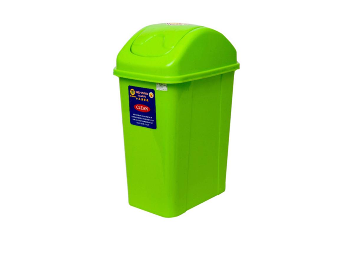 Thùng rác lật đại No.TR356 — nắp lật tự cân bằng, PP chính phẩm, phù hợp nhà bếp và văn phòng.