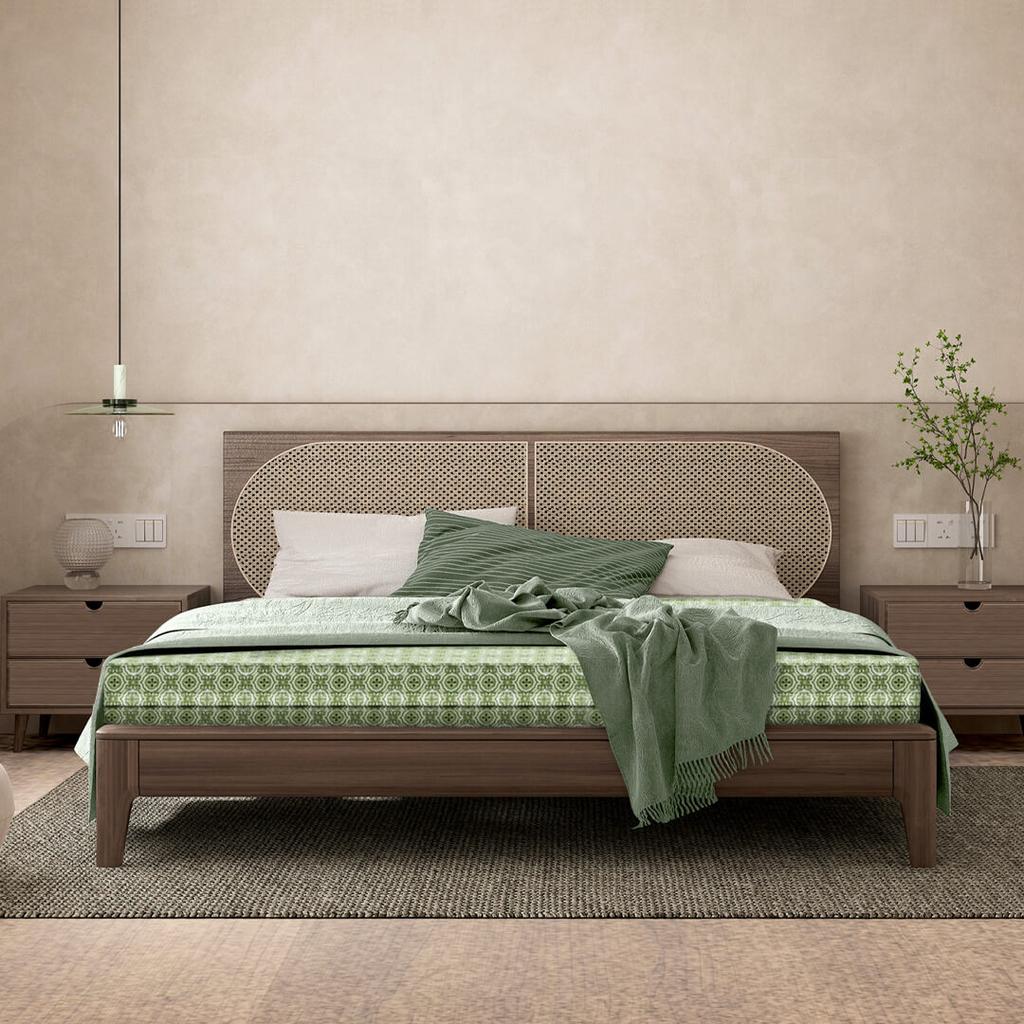 Lõi sợi bông polyester ép giữ form, hạn chế lún và hỗ trợ cột sống.