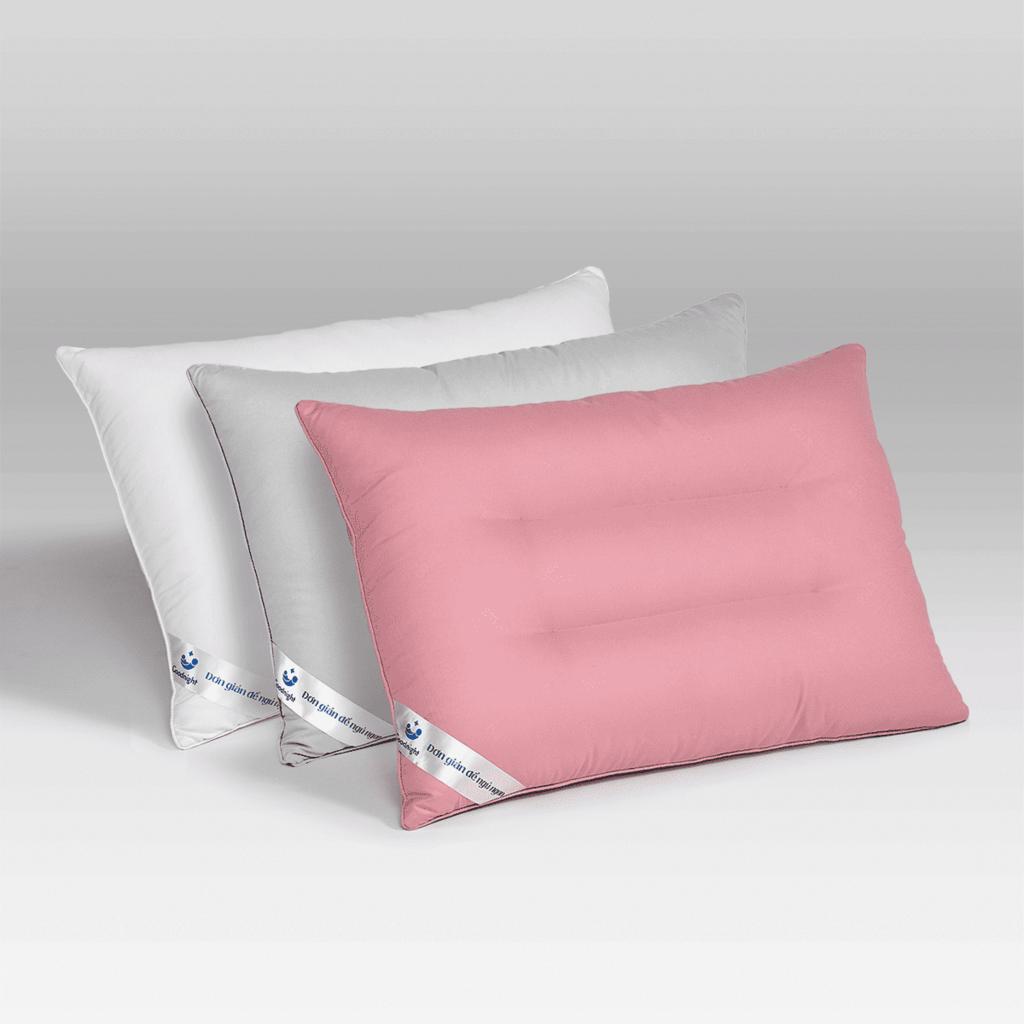 Ruột microfiber siêu mịn: nhìn rõ cấu trúc sợi và độ bồng bềnh.