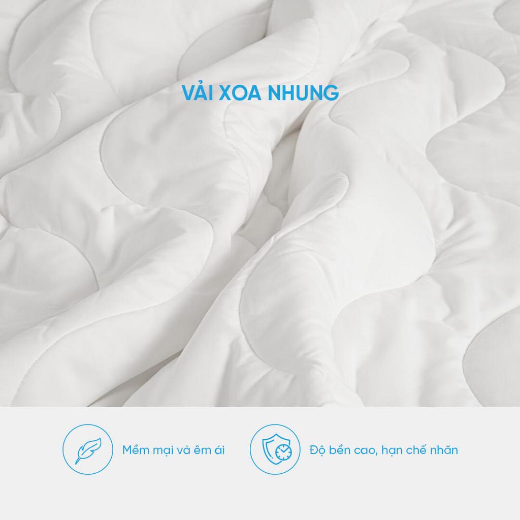 Cận cảnh sợi bông tinh khiết — mềm mại, thoáng khí, phù hợp da nhạy cảm.