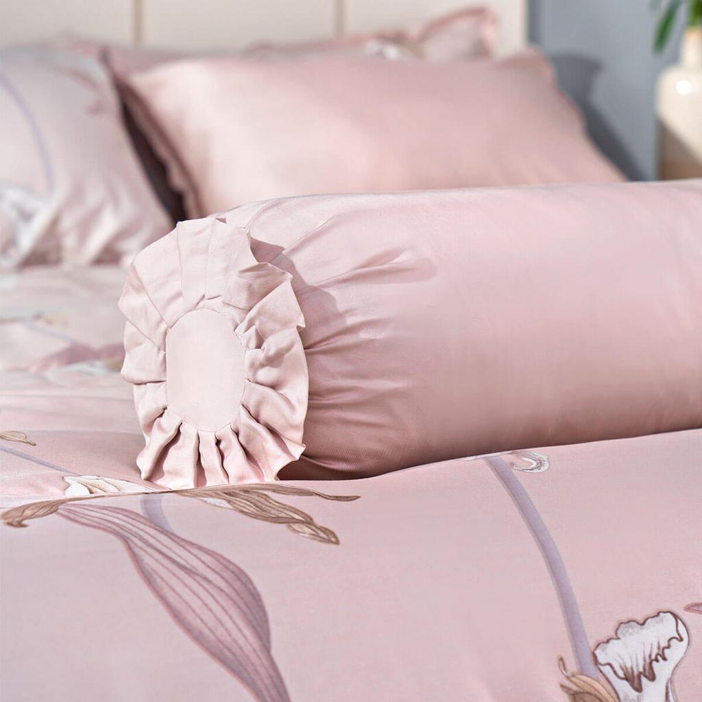 Bộ chăn ga phủ sợi gỗ thiên nhiên Amando Jamila 5 chi tiết LC003