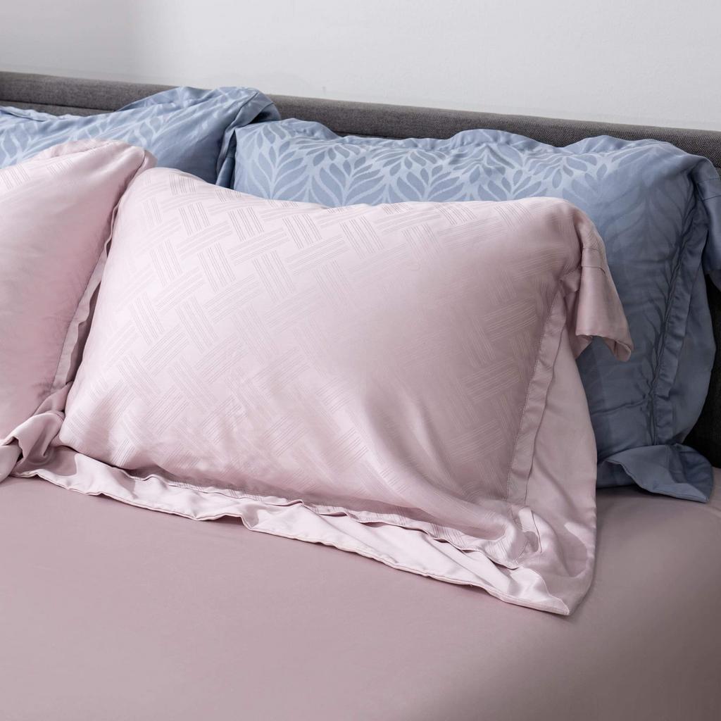 Bộ chăn ga Lụa tencel cao cấp Amando Lagom 5 chi tiết Màu Tím