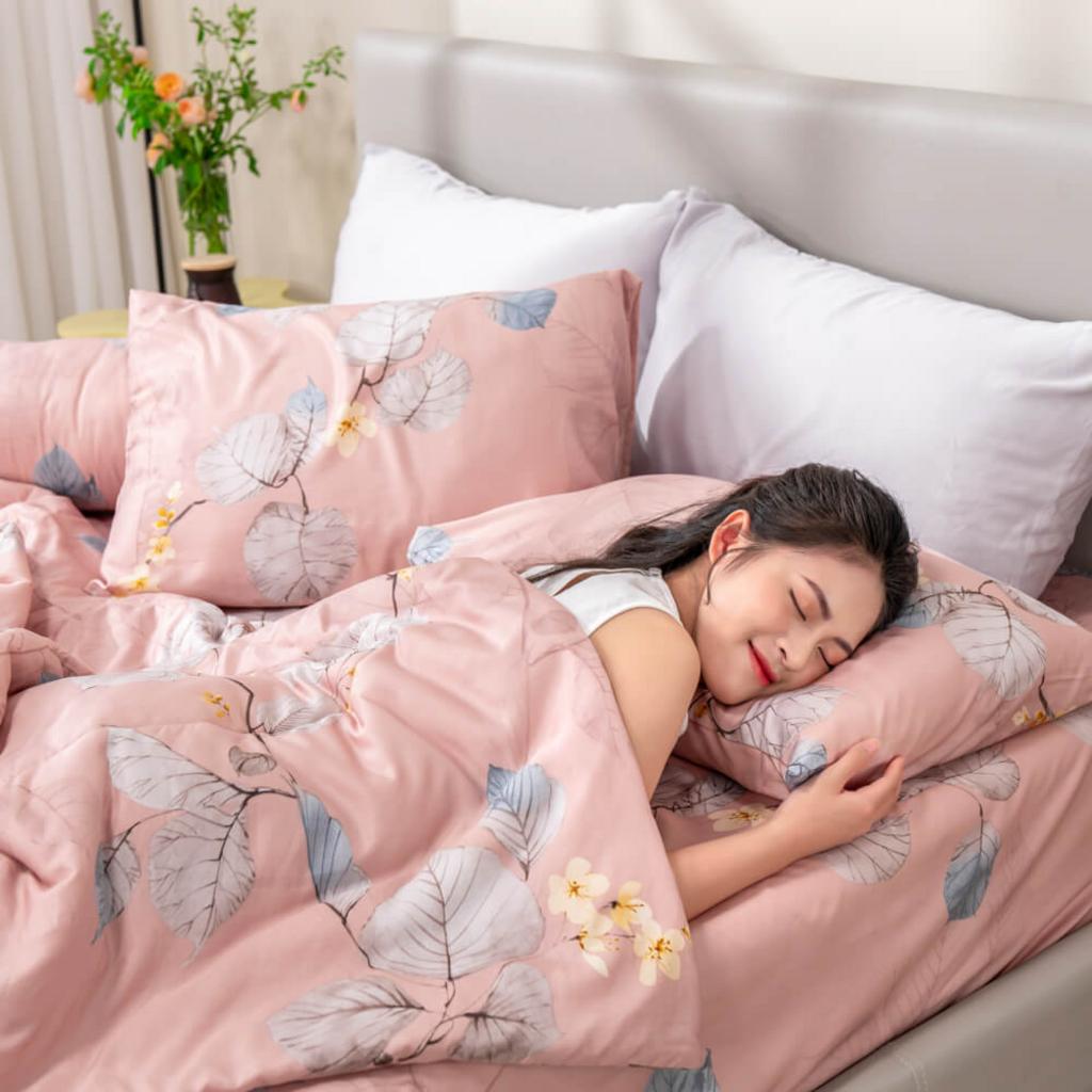 Bộ ga chun tencel Amando Celia 4 chi tiết TP005