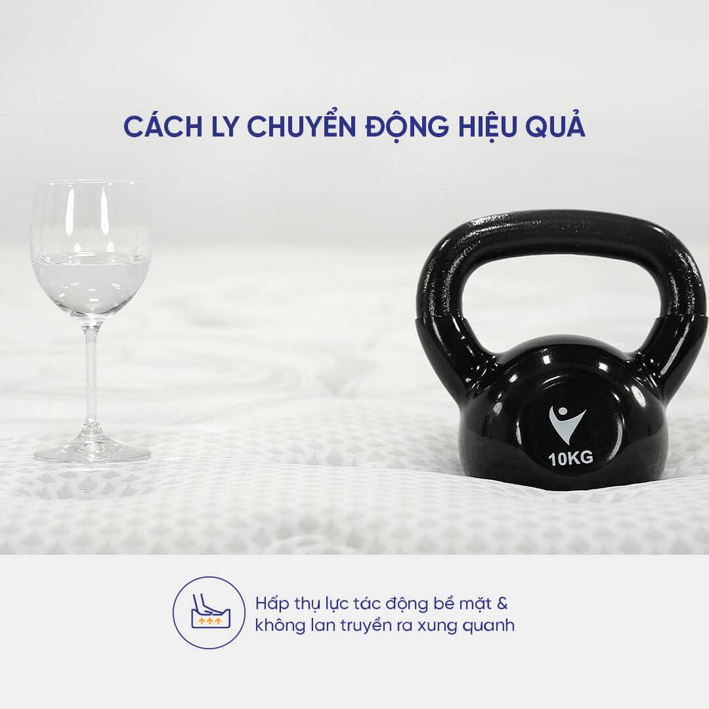 Lớp Talasilver latex giúp kháng khuẩn và an toàn cho người dị ứng.