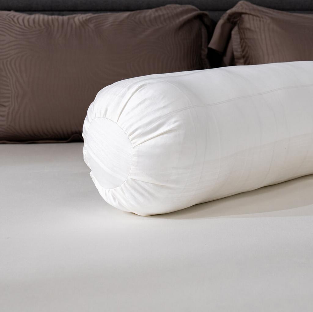 Cận cảnh vải Tencel Jacquard — cấu trúc sợi mịn, thoáng khí và bóng nhẹ.