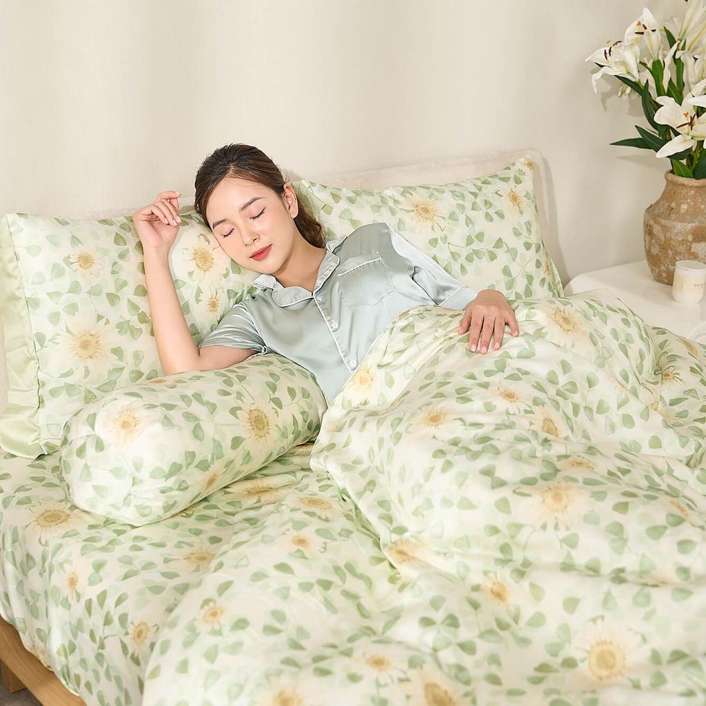 Macro texture: 100% Tencel — mềm mịn và thoáng khí.