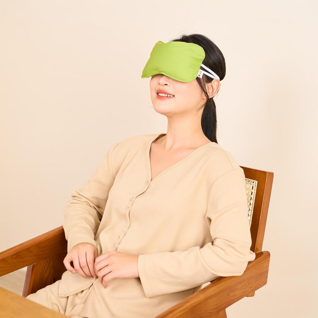 Nhân thảo dược Iyashi: quyết minh tử, ngải cứu, gừng, cam thảo, hoa oải hương, hạt lanh