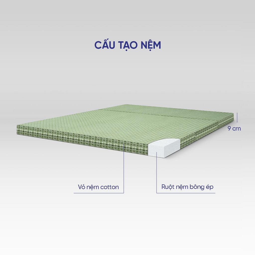 Thiết kế gấp 3 giúp cất gọn và tiết kiệm diện tích cho căn hộ nhỏ.