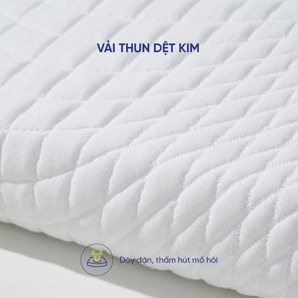 Thiết kế lượn sóng phân vùng nâng đỡ cổ, giảm điểm áp lực.