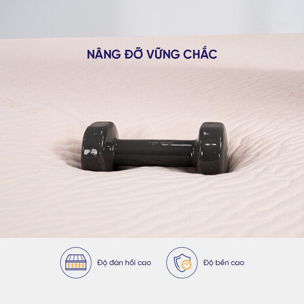 Cấu trúc lỗ tròn trên + lỗ vuông dưới giúp thoáng khí toàn diện.