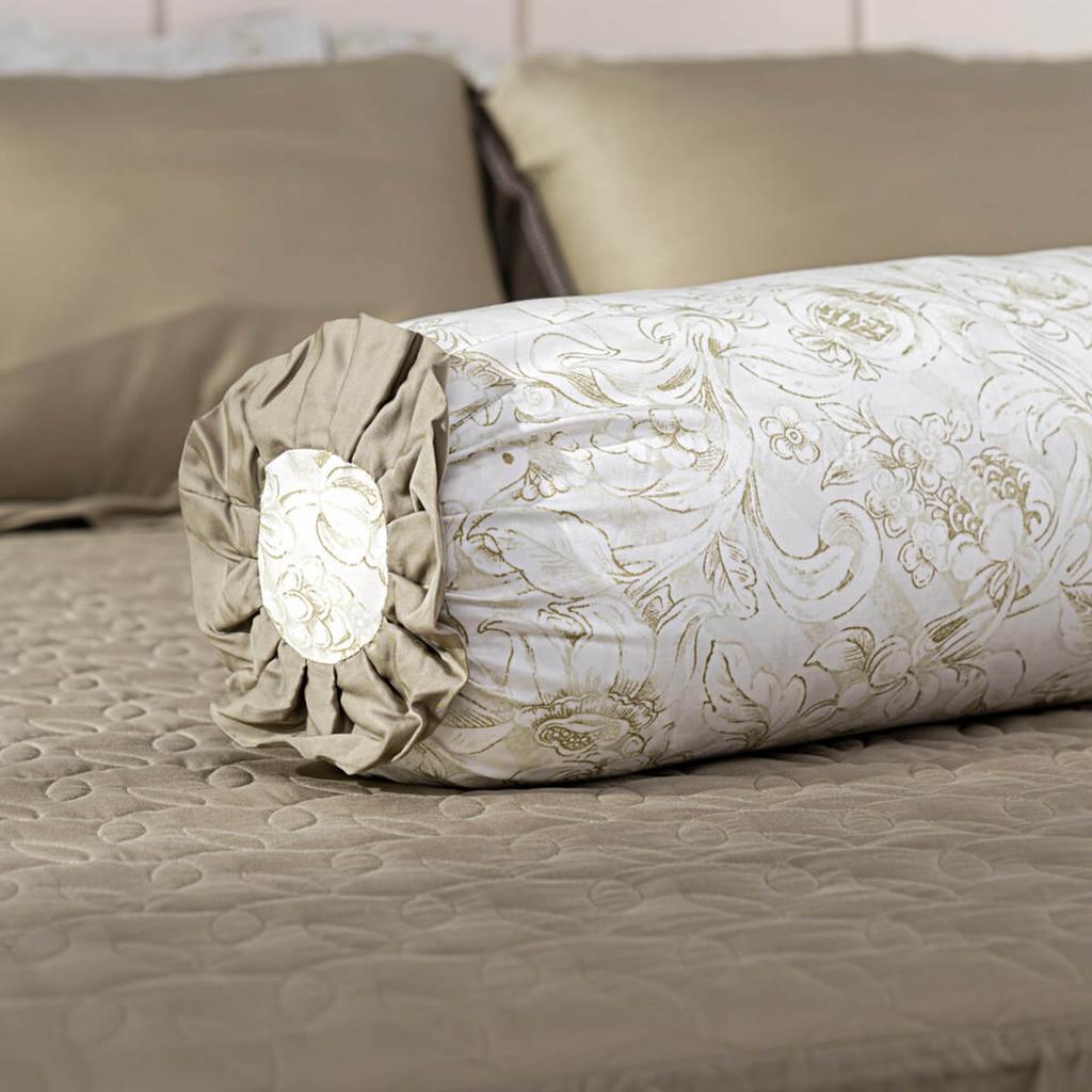 Bộ chăn ga chun sợi gỗ thiên nhiên Amando Jamila 5 chi tiết LC006