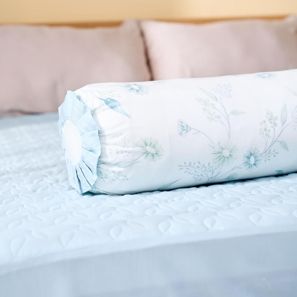 Bộ chăn ga chun sợi gỗ thiên nhiên Amando Jamila 5 chi tiết LC011