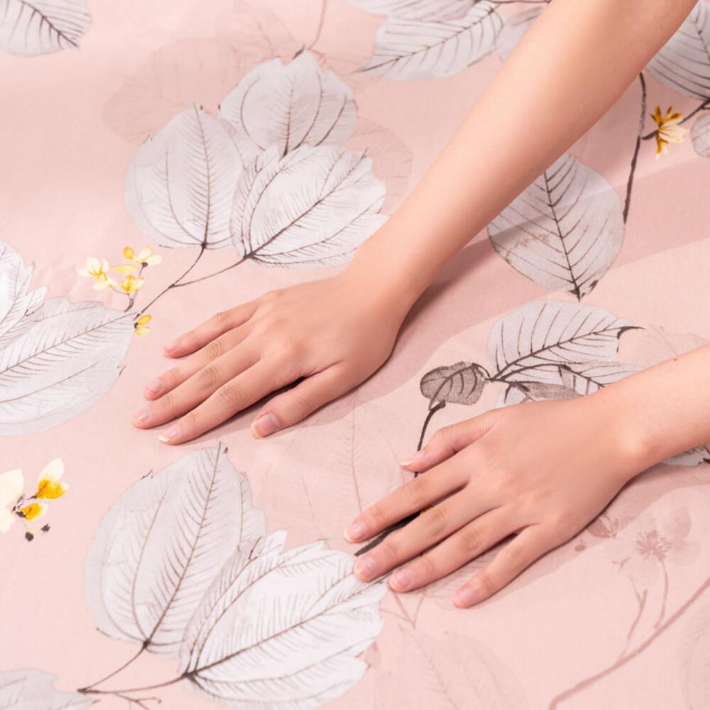 Bộ ga chun tencel Amando Celia 4 chi tiết TP005