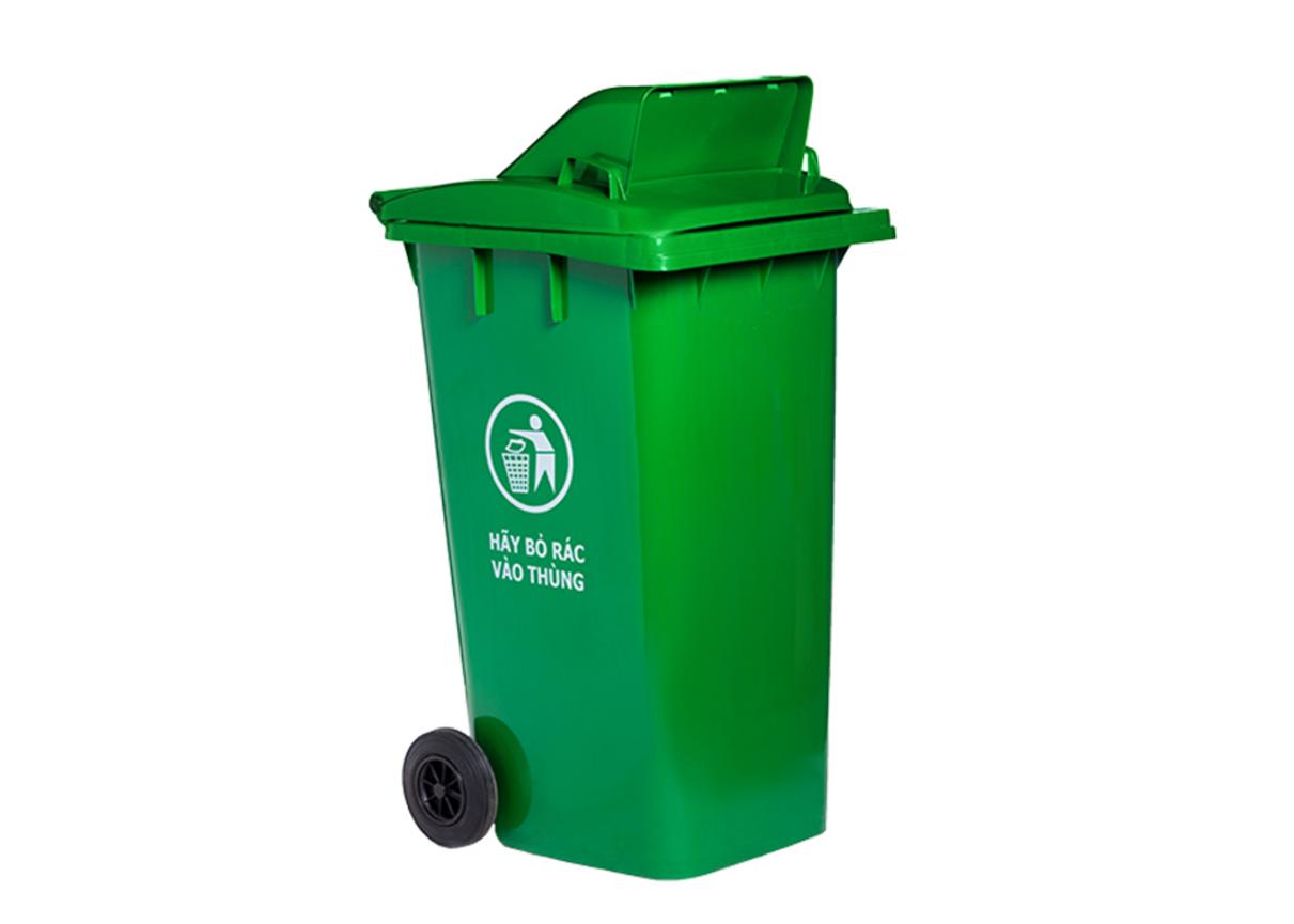 Thùng rác 240 lít nắp hở No.TR482H — giải pháp thu gom rác cho công viên, trường học và khu chung cư.