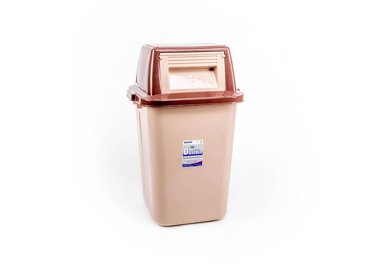 Thùng rác lật đại TR162 — nắp lật tiện lợi, dung tích lớn phù hợp phòng bếp và văn phòng.