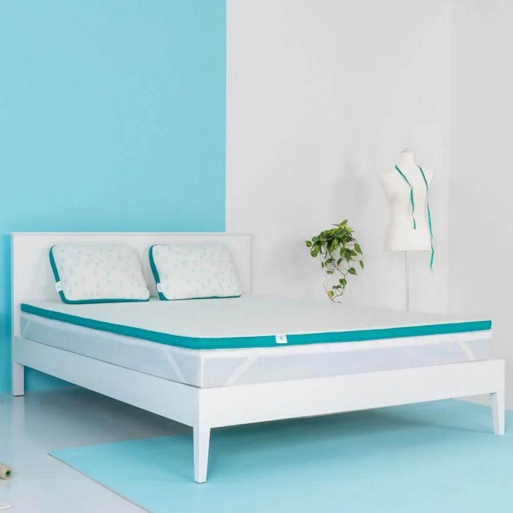 Topper Aeroflow — biến nệm cũ thành nệm mới: mặt mát iCOOL, lõi Mixel Cube & Grey C3+ nâng đỡ.