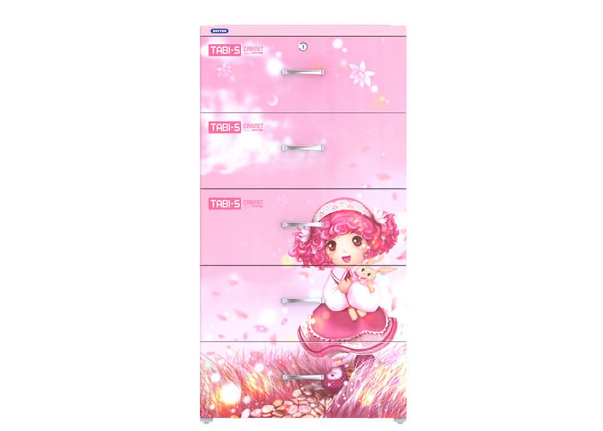 Tủ Tabi S Hồng 5 ngăn