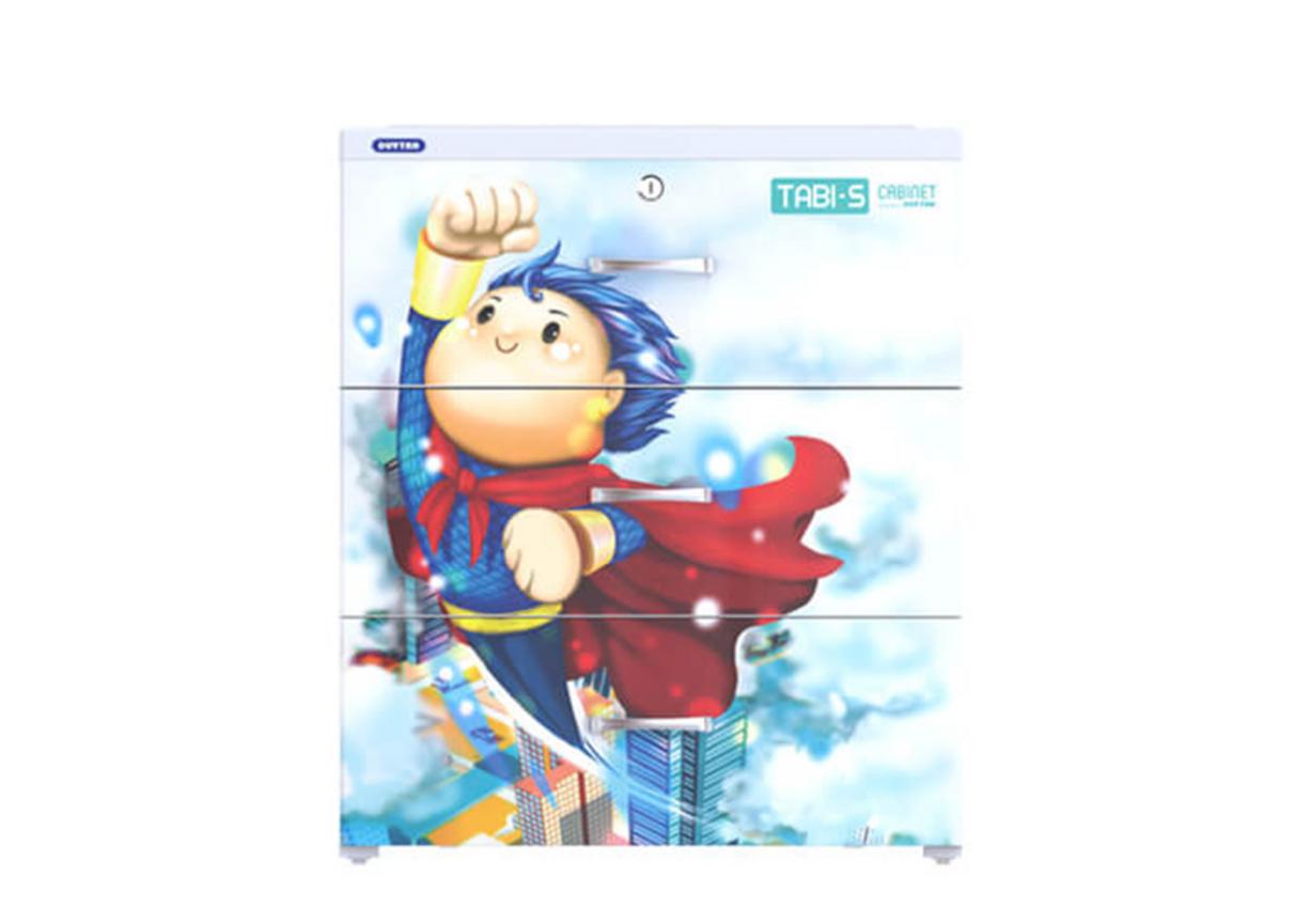 Tủ Tabi S Trắng 3 ngăn