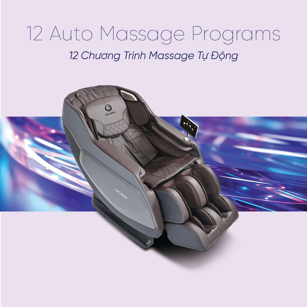 Túi khí toàn thân và nhiệt hồng ngoại hỗ trợ lưu thông máu và giảm đau.