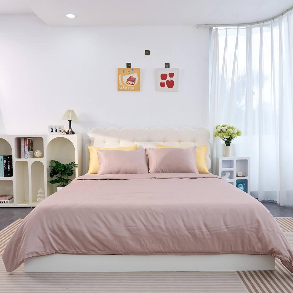 Tỷ lệ sợi ~55% Tencel + 45% Polyester: bền & ít nhăn.