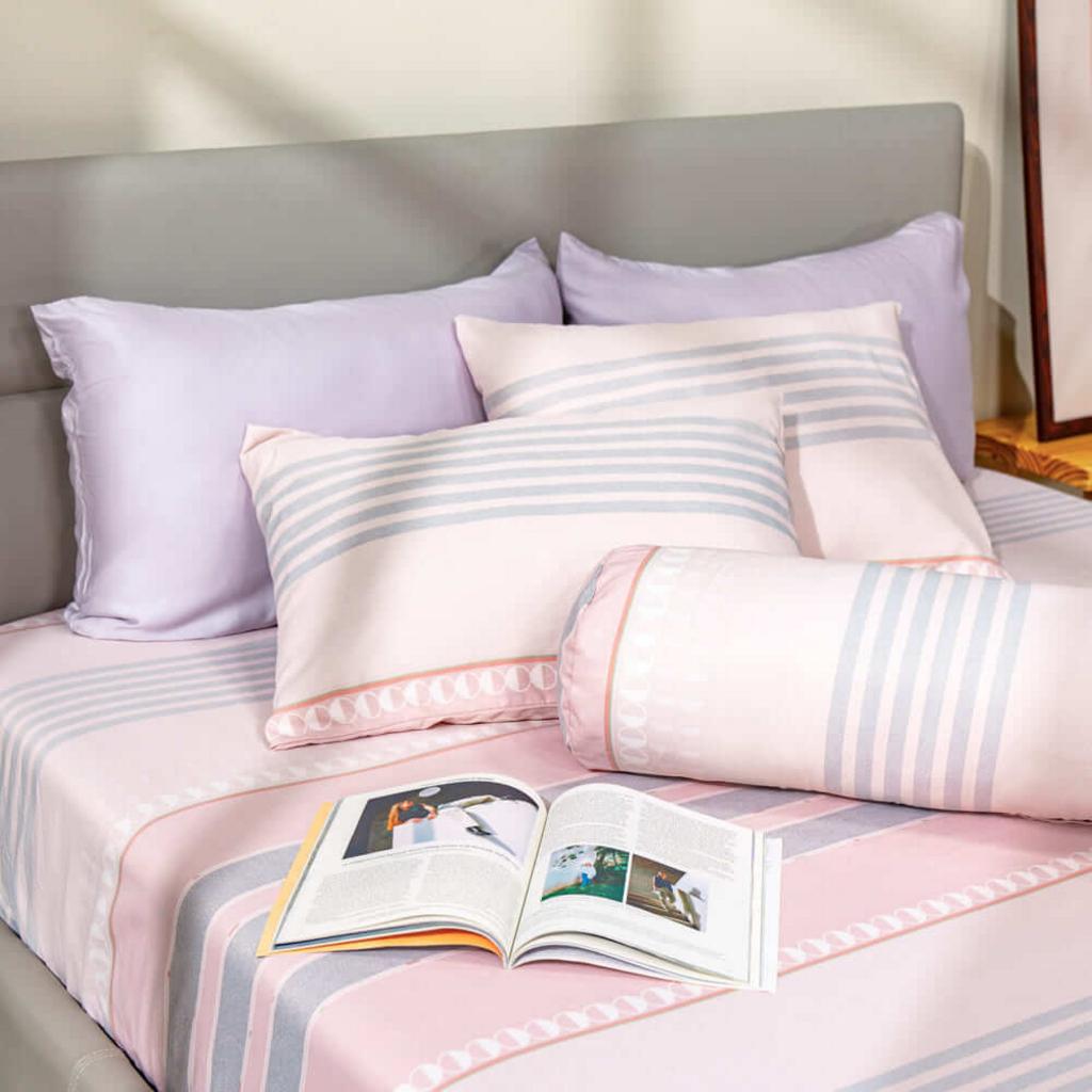 Close-up vải 55% Tencel + 45% Polyester — mềm, mịn và thoáng.