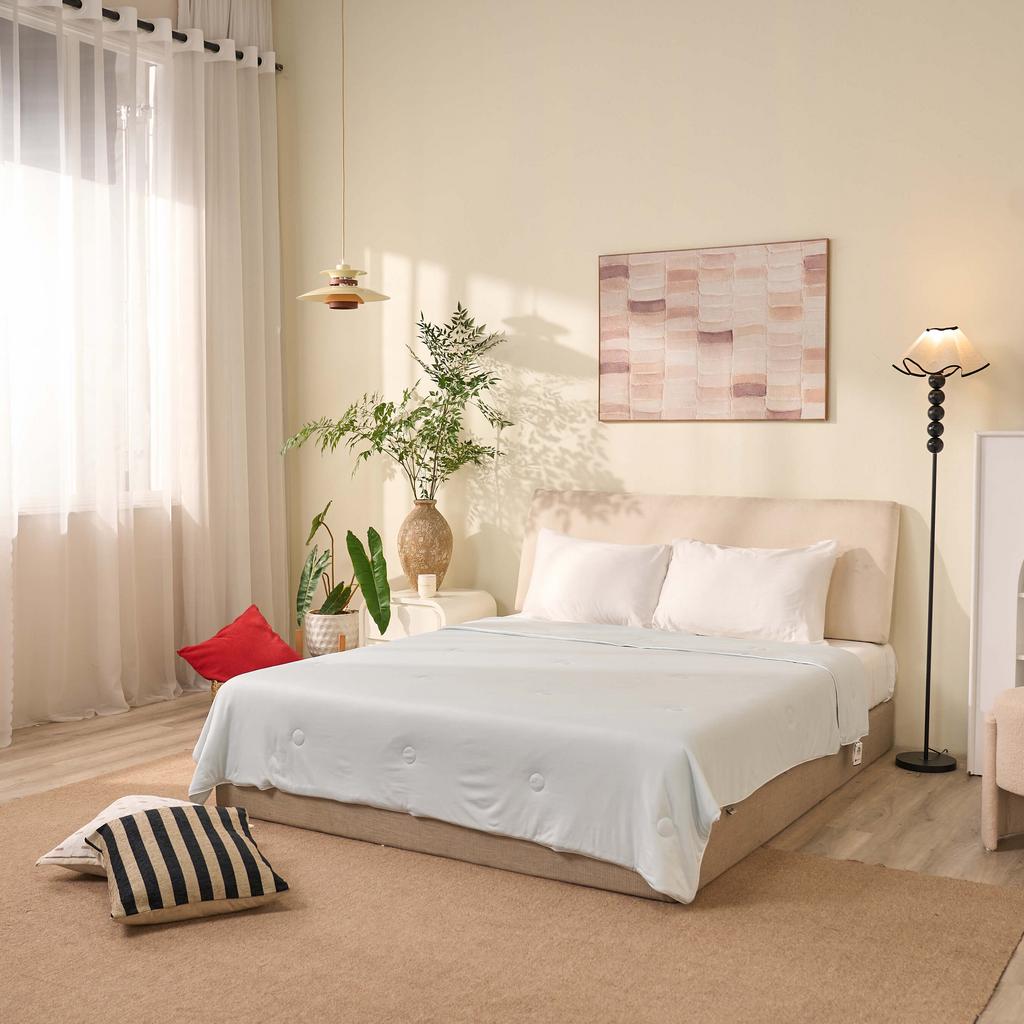 Cận cảnh vải Air Cooling: cấu trúc làm mát và bề mặt mượt.