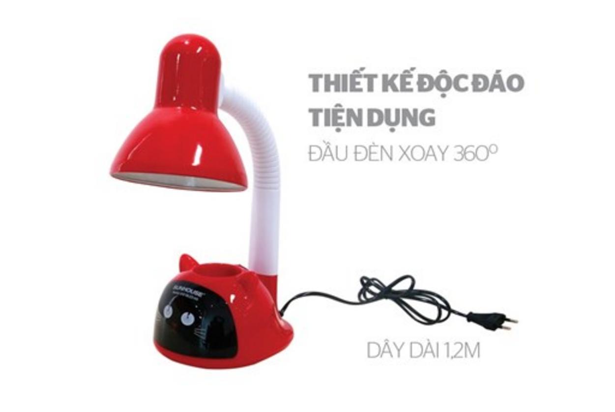 Chụp thép sơn tĩnh điện, đui sứ và đế ABS — an toàn cho trẻ em.