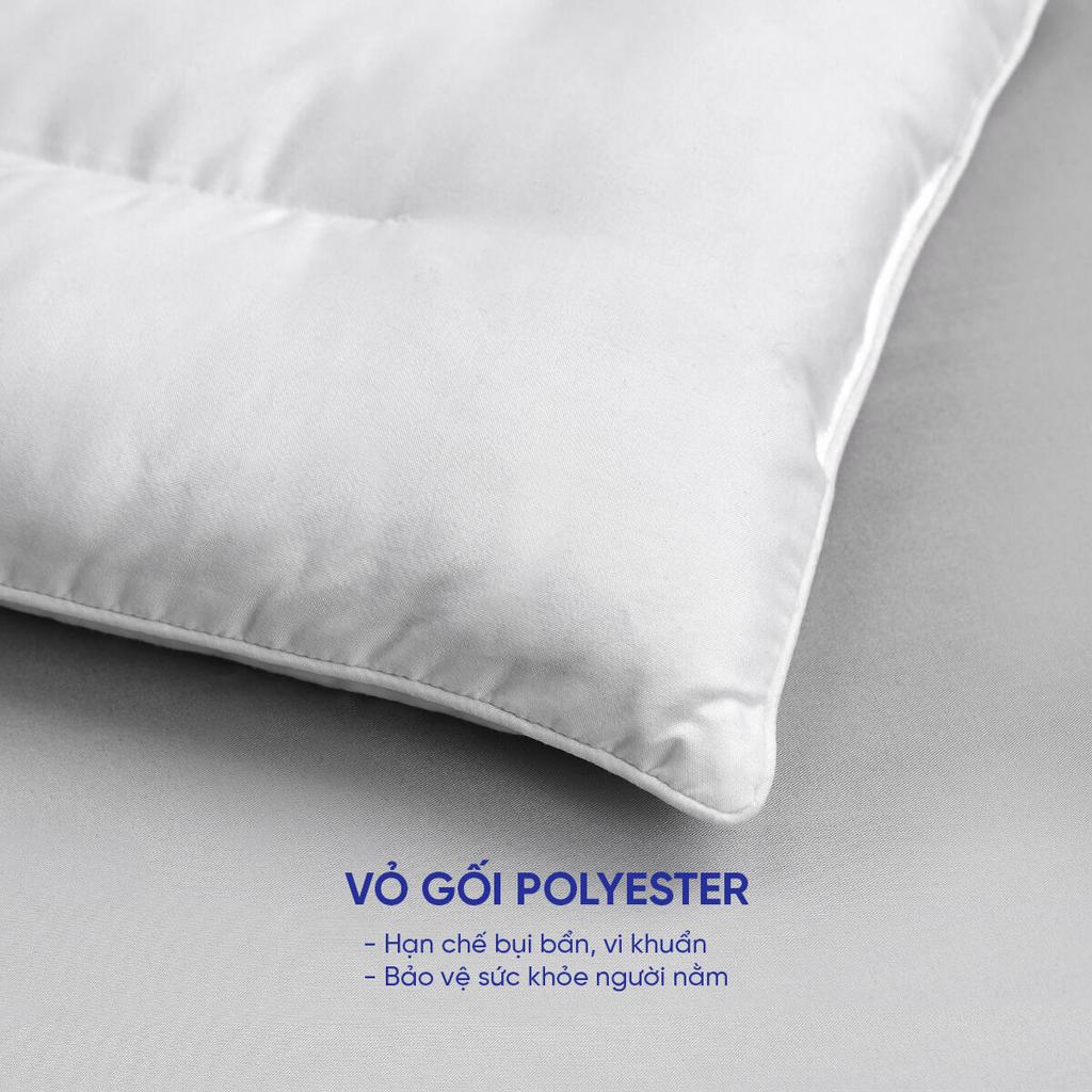 Vỏ polyester kháng khuẩn & thoáng khí — giảm bụi và mùi, lý tưởng cho gia đình có trẻ nhỏ.