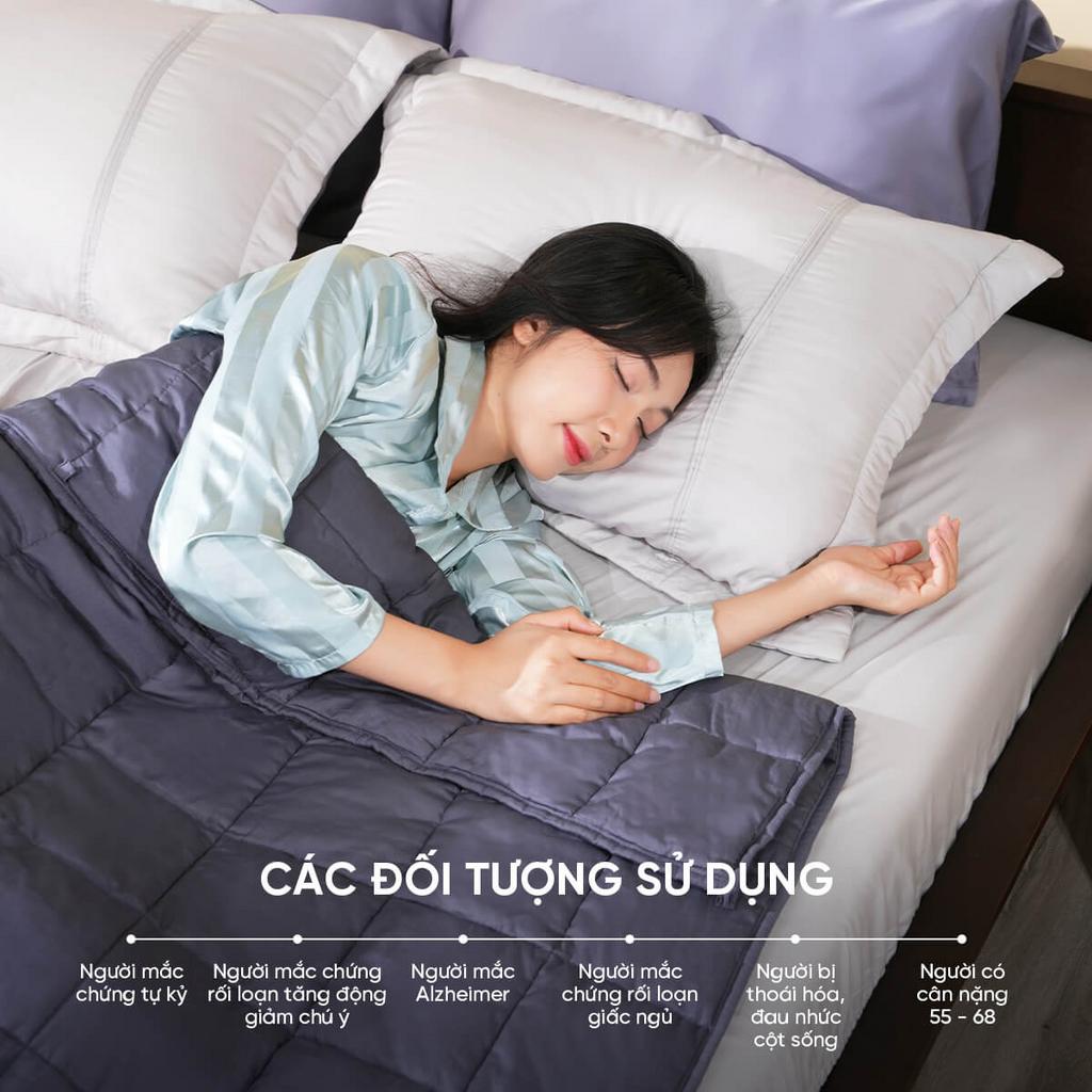 Vỏ Tencel thoáng khí, chứng nhận OEKO‑TEX đảm bảo an toàn da liễu.