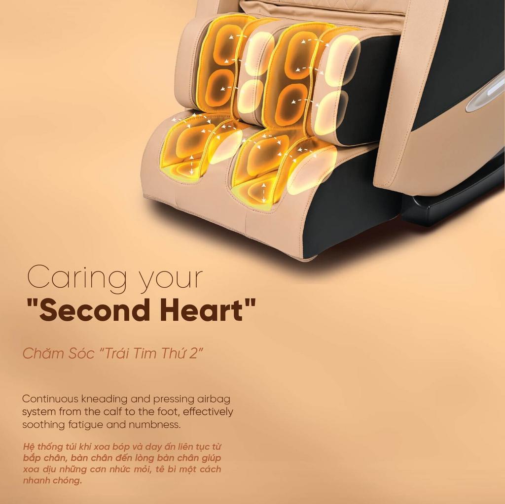 Chế độ Không Trọng Lực giúp giảm áp lực lên cột sống.