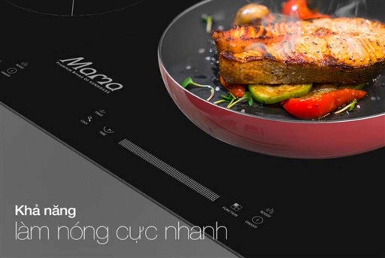 Bảng điều khiển cảm ứng, khóa trẻ em và hẹn giờ — an tâm cho gia đình.