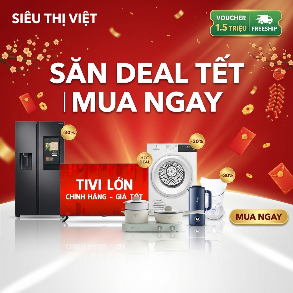 banner quảng cáo điện máy