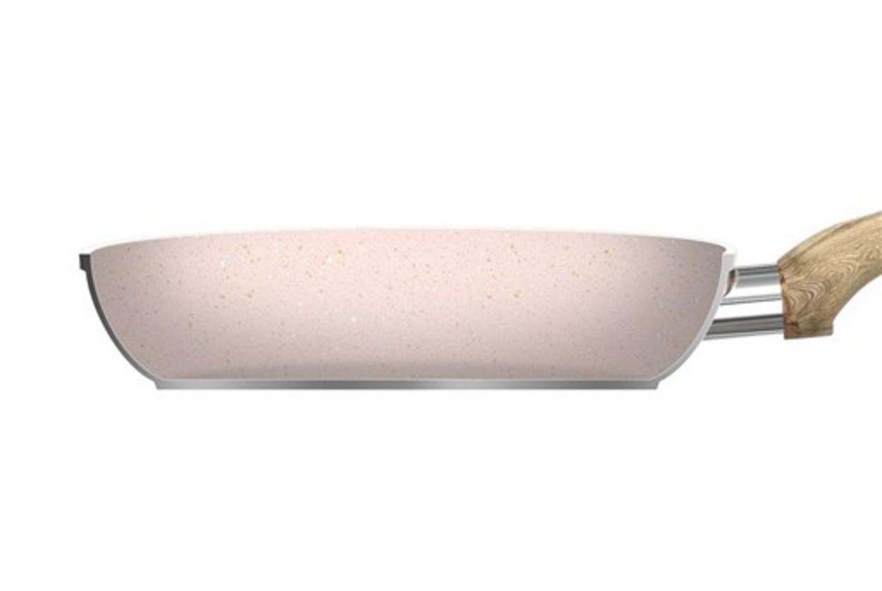 4 lớp PTFE vân đá — chống dính mạnh, an toàn sức khỏe.