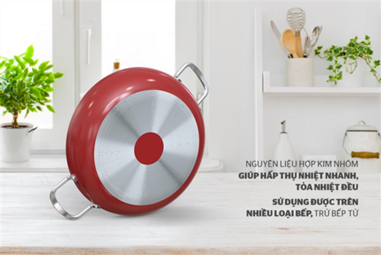 Lớp chống dính Whitford 3 lớp — an toàn, trơn mượt, dễ vệ sinh.