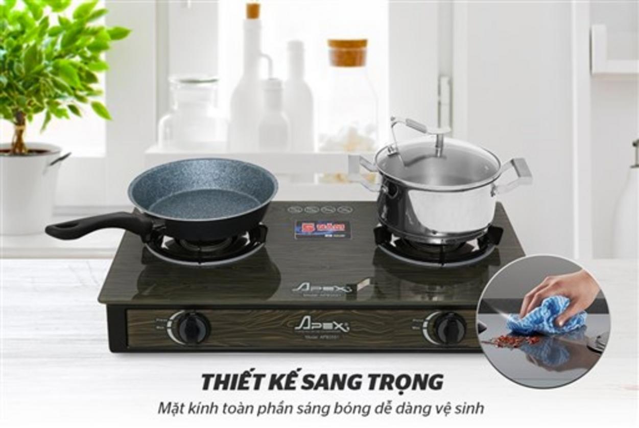 Đầu đốt đồng + pep: ngọn lửa đều, nấu nhanh.