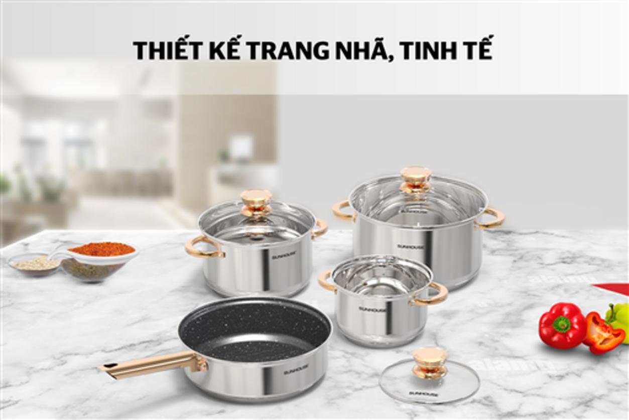 Đáy 5 lớp của SHG789 — truyền nhiệt nhanh, tỏa đều.