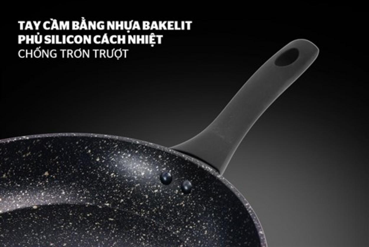 Đáy từ — tương thích với bếp từ, bếp gas và bếp hồng ngoại.