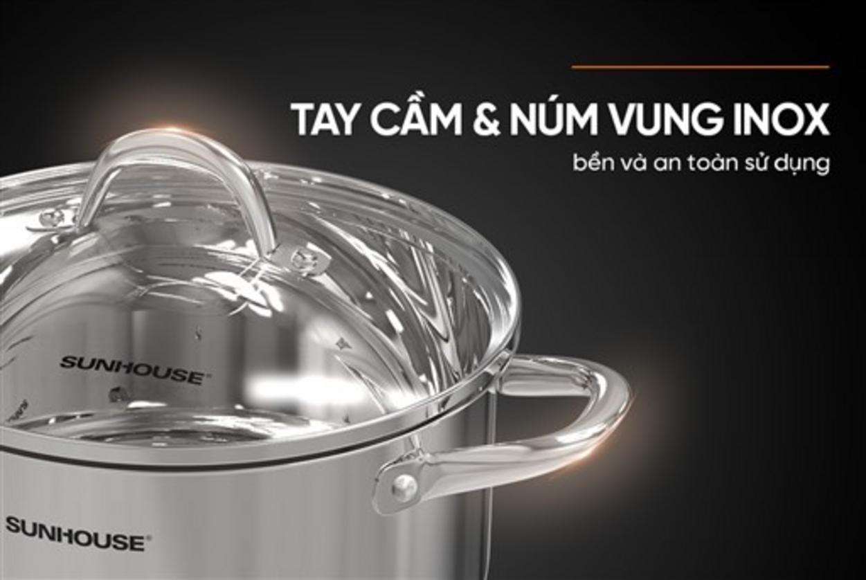 30cm — phù hợp cho gia đình 6–8 người, luộc gà nguyên con.