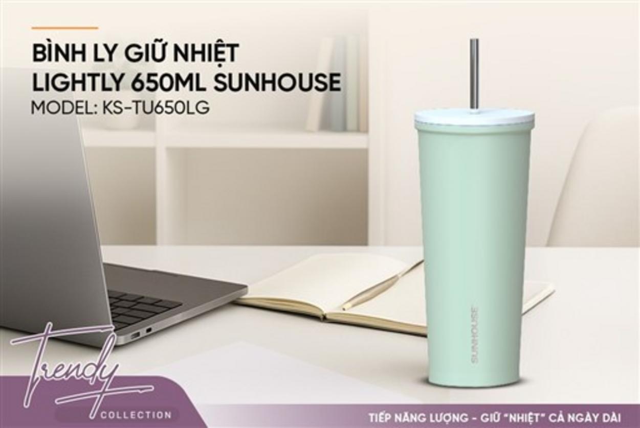 650ml — vừa đủ cho ngày dài, miệng rộng dễ làm sạch.